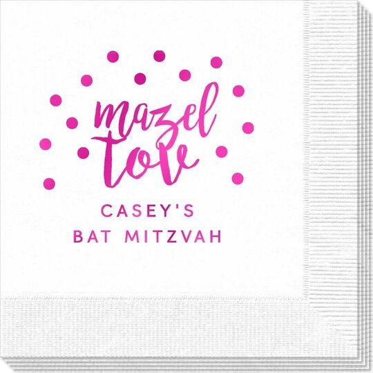 Confetti Mazel Tov Napkins